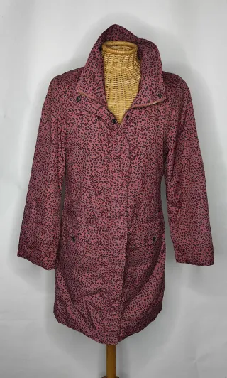 Gabardina Indi & Cold rosa estampado leopardo T. L