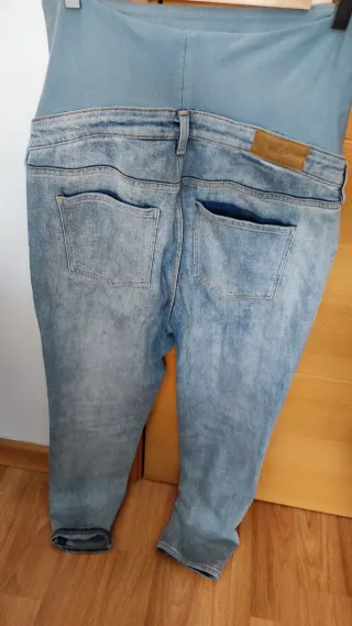 Lote 3 Pantalones Premamá Azul claro y oscuro