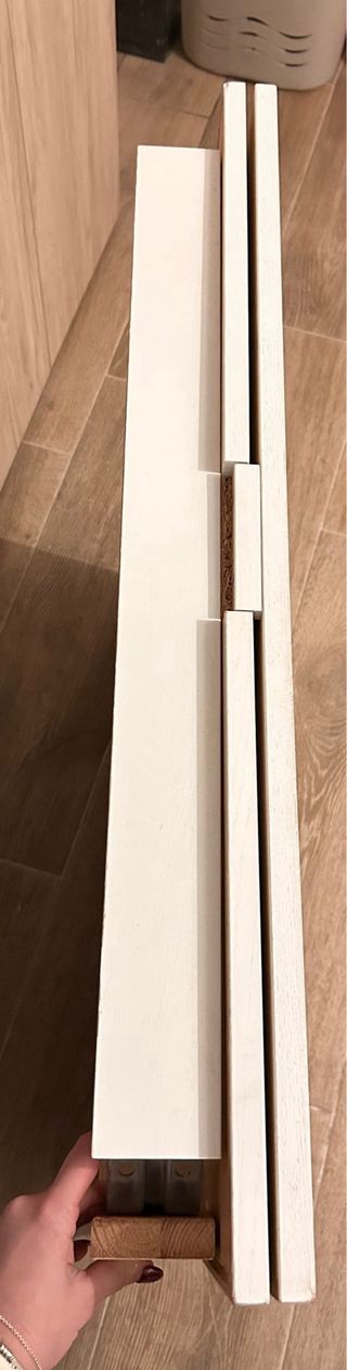 Mesa extensible madera blanca