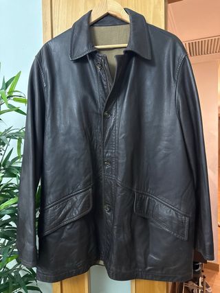 Chaqueta de piel para hombre