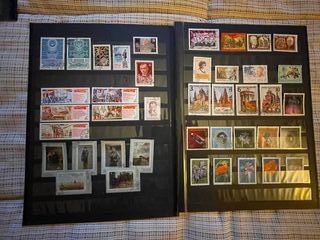 Sellos de la Unión Soviética cancelados.