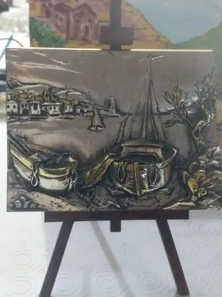 Quadretto paesaggio Marino artigianale