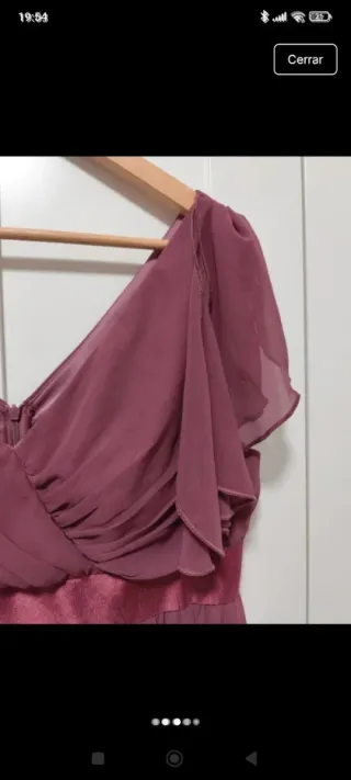 Vestido largo Unithorse morado talla XL