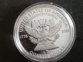 Moneda Quarter Dolar George Washington 1776-2026