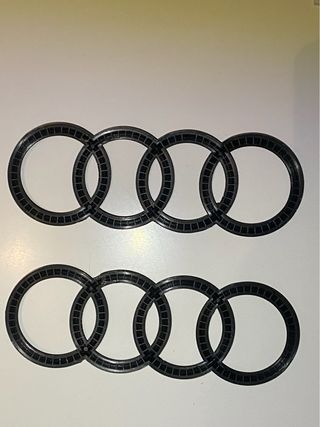 2 Logos Audi Negro Originales