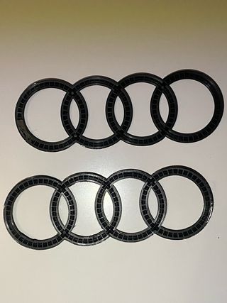 2 Logos Audi Negro Originales