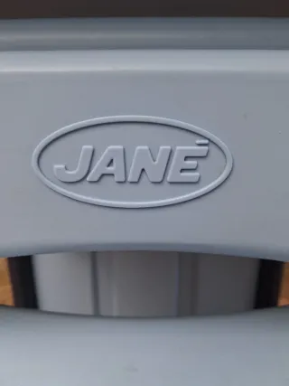 Trona infantil azul y gris