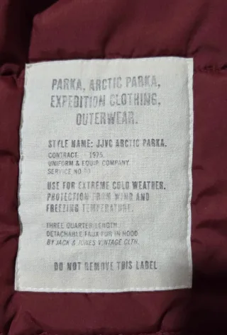 Parka Jack and Jones Talla L Azul Marino