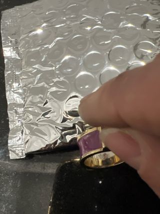 Anillo Bimba y Lola Morado y Dorado