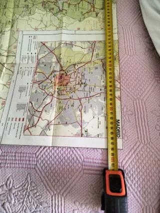 Mapa Comunidad de Madrid 1985 Rutas Turísticas