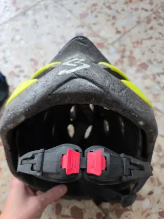 Casco Ciclismo Azul y Amarillo