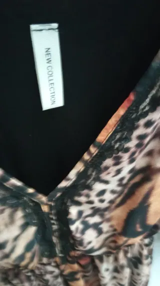 Vestito taglia unica animalier leopardato