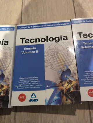 Libros Oposiciones Profesor Tecnología -Secundaria