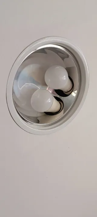 2 faretti da incasso in acciaio 23x23 cm