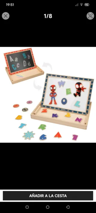 Pizarra Magnética Infantil Spidey y sus Amigos