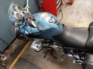 BMW R1150R Naked Azul y Negra