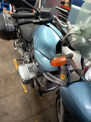 BMW R1150R Naked Azul y Negra
