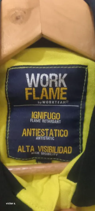 Polo de trabajo ignifugo antiestatico