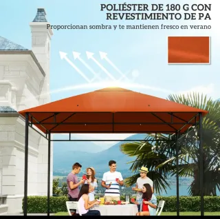 Techo de repuesto para carpa naranja