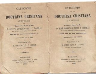 LIBRO ANTIGUO: CATECISMO DE LA DOCTRINA CRISTIANA