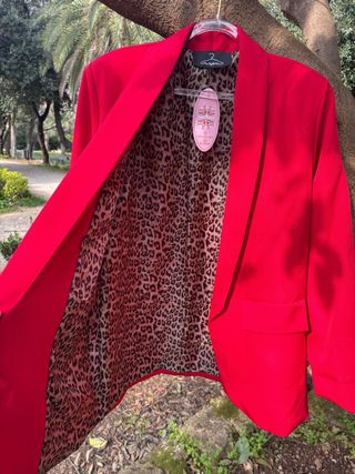 Blazer rosso donna taglia unica nuovo