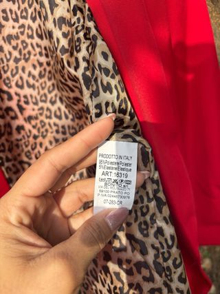 Blazer rosso donna taglia unica nuovo