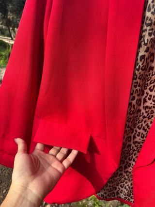 Blazer rosso donna taglia unica nuovo