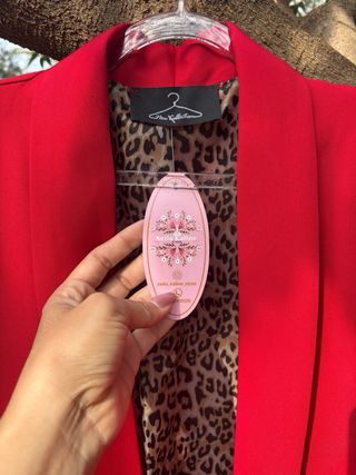 Blazer rosso donna taglia unica nuovo