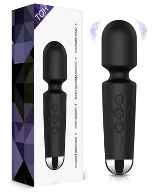 Varita vibradora negra