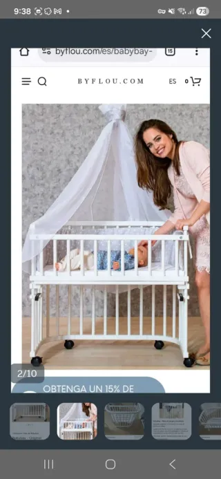 Babybay Original cuna colecho madera