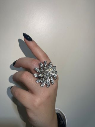 Anello retro con strass