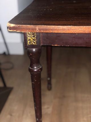 Mesa Antigua Vintage Madera y Metal