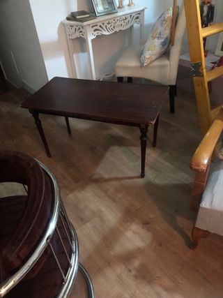 Mesa Antigua Vintage Madera y Metal