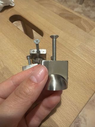 Tiradores Armario Plateados (Set de 4)