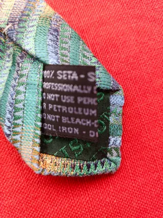 Corbata de seda italiana multicolor