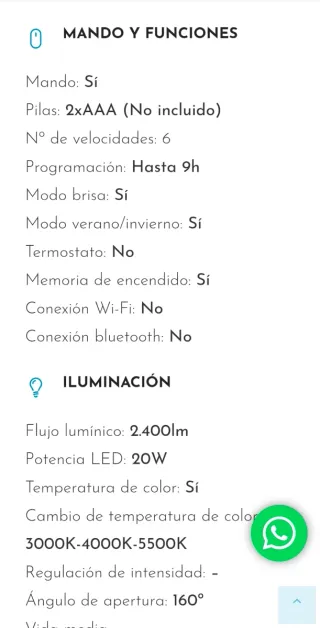 Ventilador de techo blanco y madera