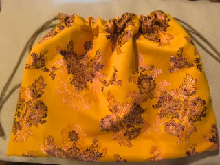 Bolsas neceser tela fallera floral