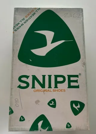 Zapato de piel Snipe negro y azul