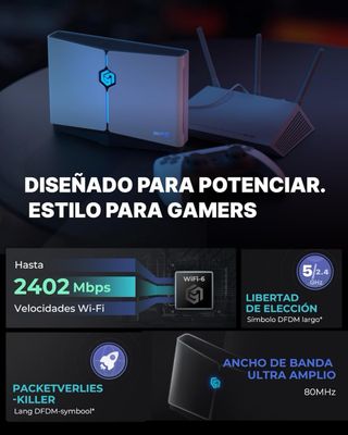 NUEVO! Router WiFi GearUP Booster para Juegos