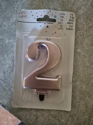 Candeline per torta numero 1, 2, 3