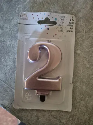 Candeline per torta numero 1, 2, 3