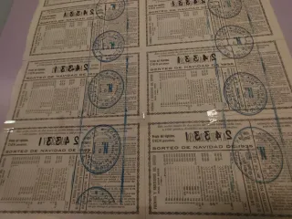 Lotería Nacional Antigua - Billetes