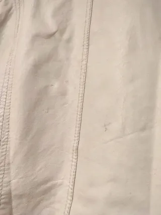 Cazadora Biker Piel Beige