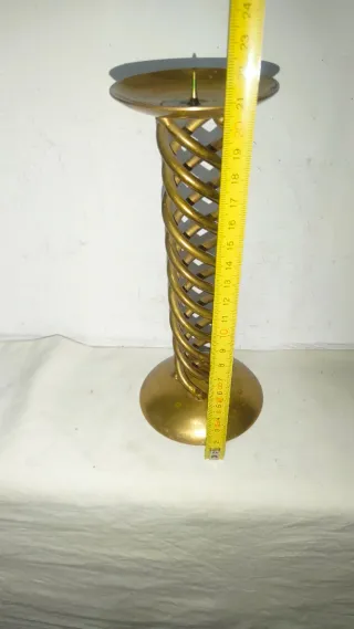 Candelabro Portavelas Vintage Bronce Antiguo