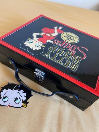 Maletín Maquillaje Betty Boop Negro y Rosa