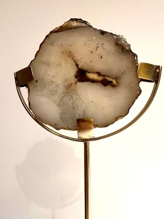 Escultura Decorativa Ágata Geoda  Natural