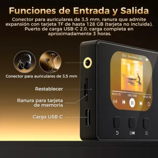 Reproductor MP3 Bluetooth 32Gb