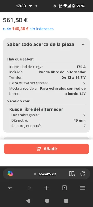 Alternador MAPCO 13692 BMW