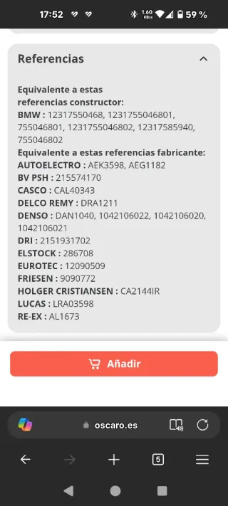 Alternador MAPCO 13692 BMW