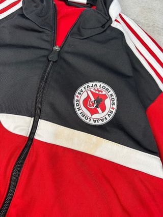 Chaqueta Deportiva Adidas Roja y Negra